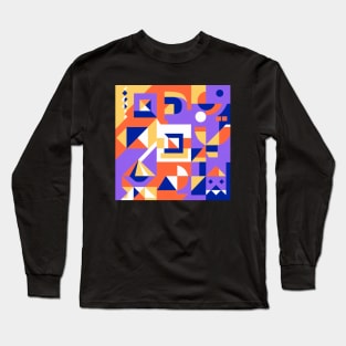 Geometric Abstract Art Long Sleeve T-Shirt